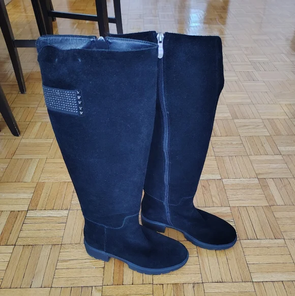 SALE 🔥 BRASKA Elegant Black Knee-High Women's Boots - SIZE 39 - Picture 3 of 5